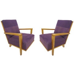 Vintage Pair of Architect Custom Lounge Chairs for M.I.T. Hayden Library
