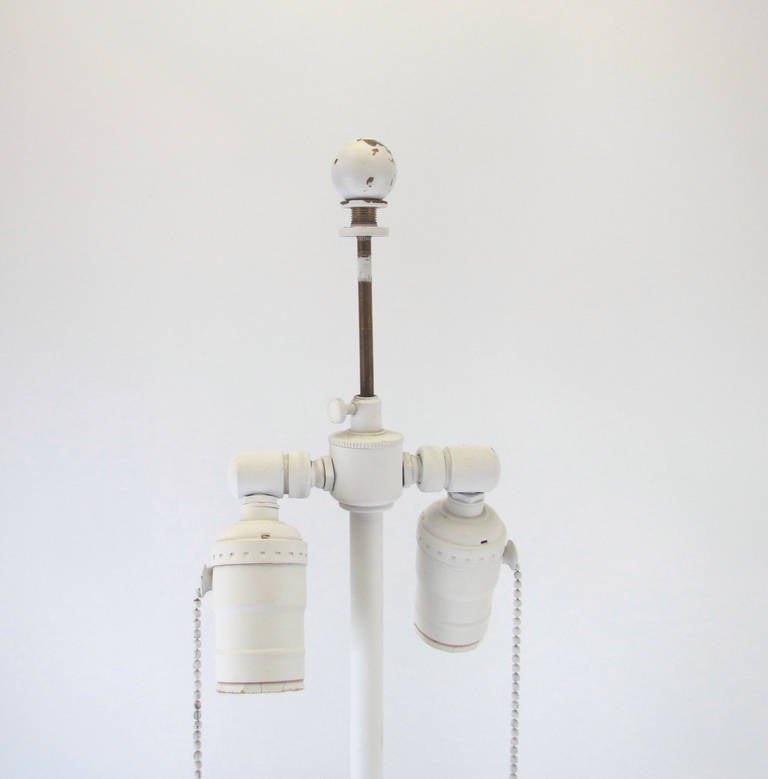 Pair of Sculptural Plaster Lamps after Alberto & Diego Giacometti, circa 1970s 2