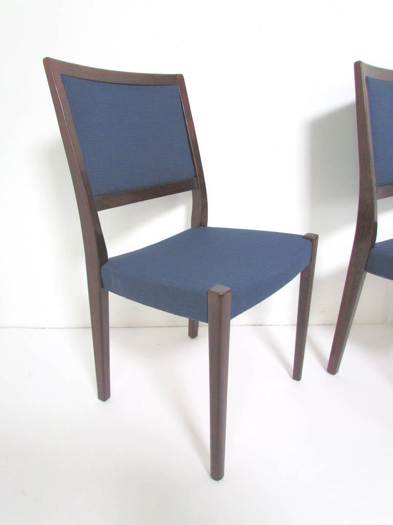 Late 20th Century Set of Six Danish Modern Rosewood Dining Chairs by Svegards