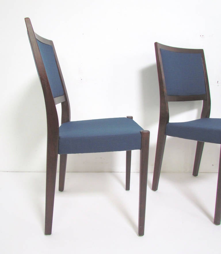 Set of Six Danish Modern Rosewood Dining Chairs by Svegards 1