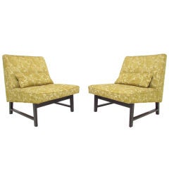 Pair of Slipper Chairs by Edward Wormley for Dunbar