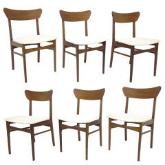 Set of Six Danish Teak Dining Chairs ca. 1960s