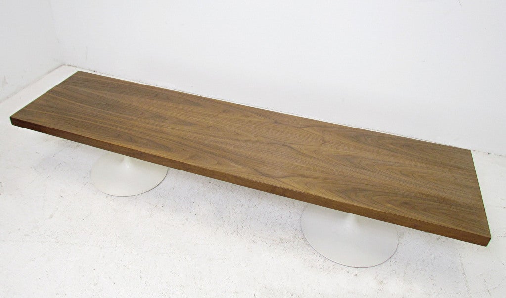 tulip table with bench