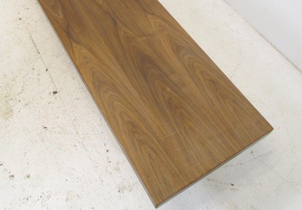 American Custom Bench or Coffee Table with Knoll Saarinen Tulip Base Legs