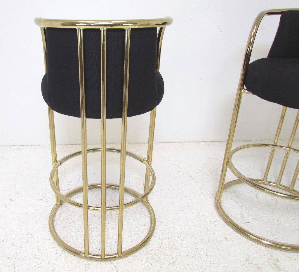 American Pair of Thayer-Coggin Bar Stools