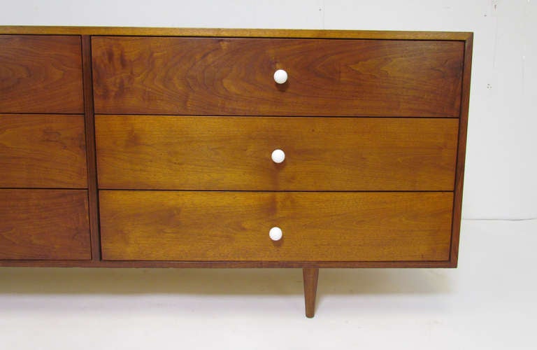 American Mid-Century Modern Six Drawer Dresser in Manner of Kipp Stewart