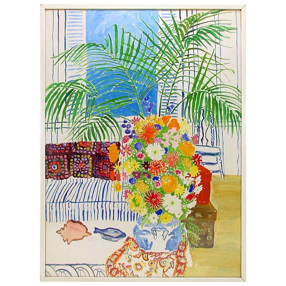 Large Original Still Life Painting by California artist John Botz, circa 1970s