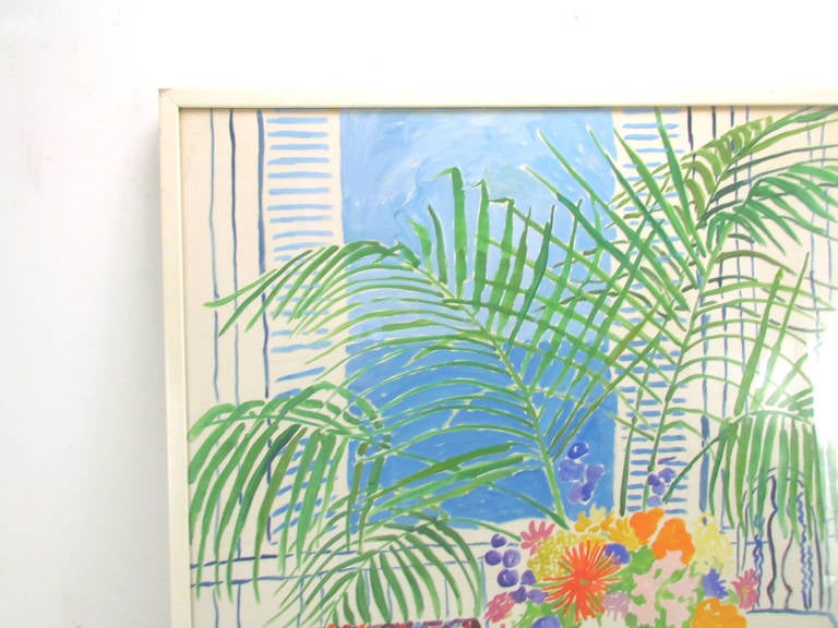 Large Original Still Life Painting by California artist John Botz, circa 1970s In Good Condition In Peabody, MA