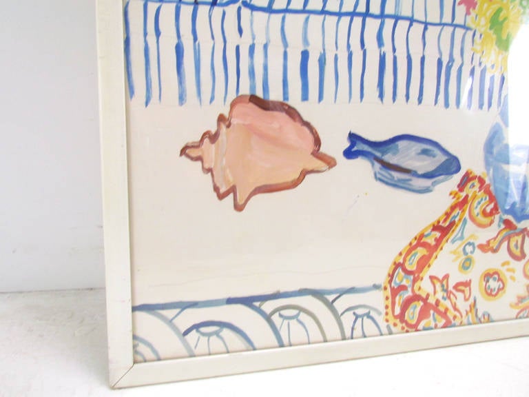 Large Original Still Life Painting by California artist John Botz, circa 1970s 1