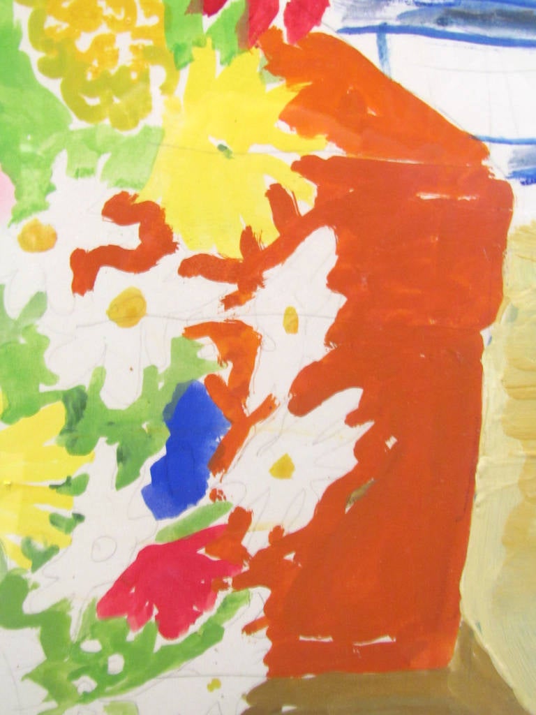 Wood Large Original Still Life Painting by California artist John Botz, circa 1970s