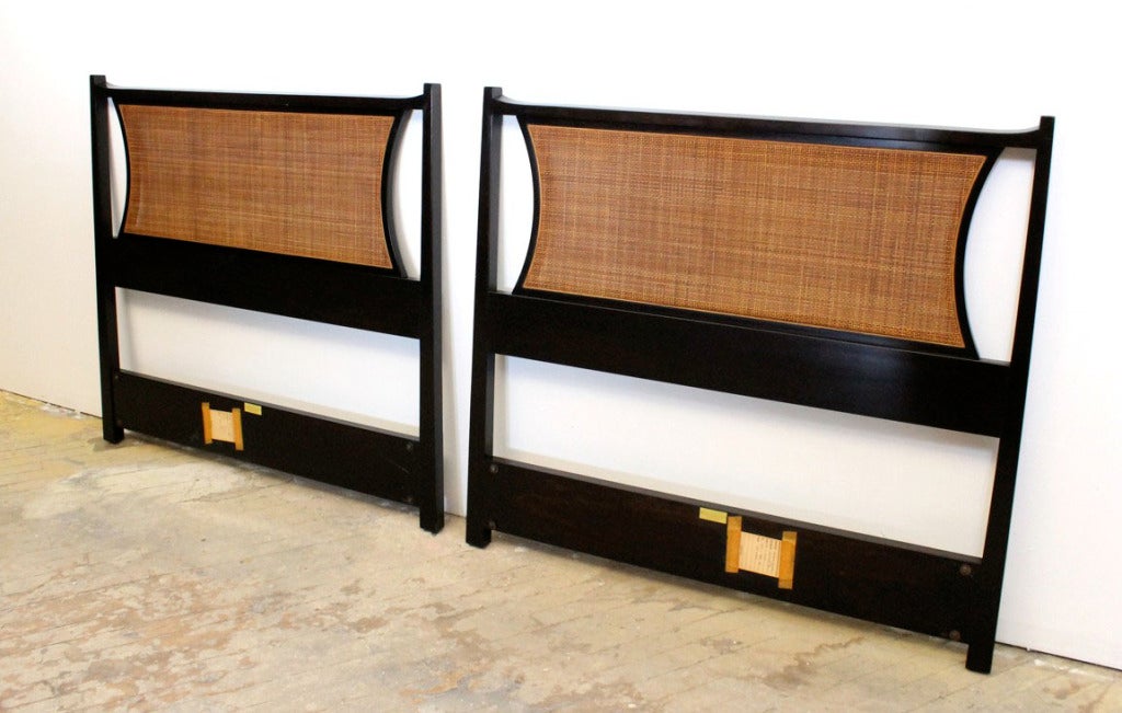 Pair of Twin Headboards by Edward Wormley for Dunbar