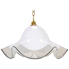 Murano Art Glass Fazzoletto Style Pendant Light