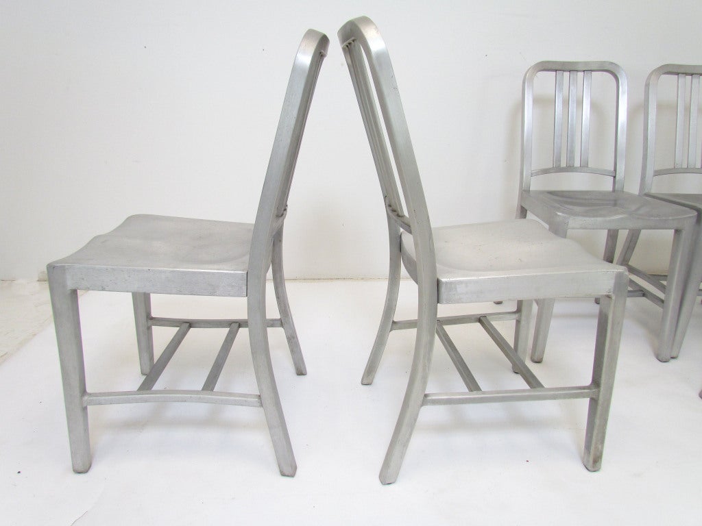 Set of Ten Industrial Dining Chairs ca. 1950s 1