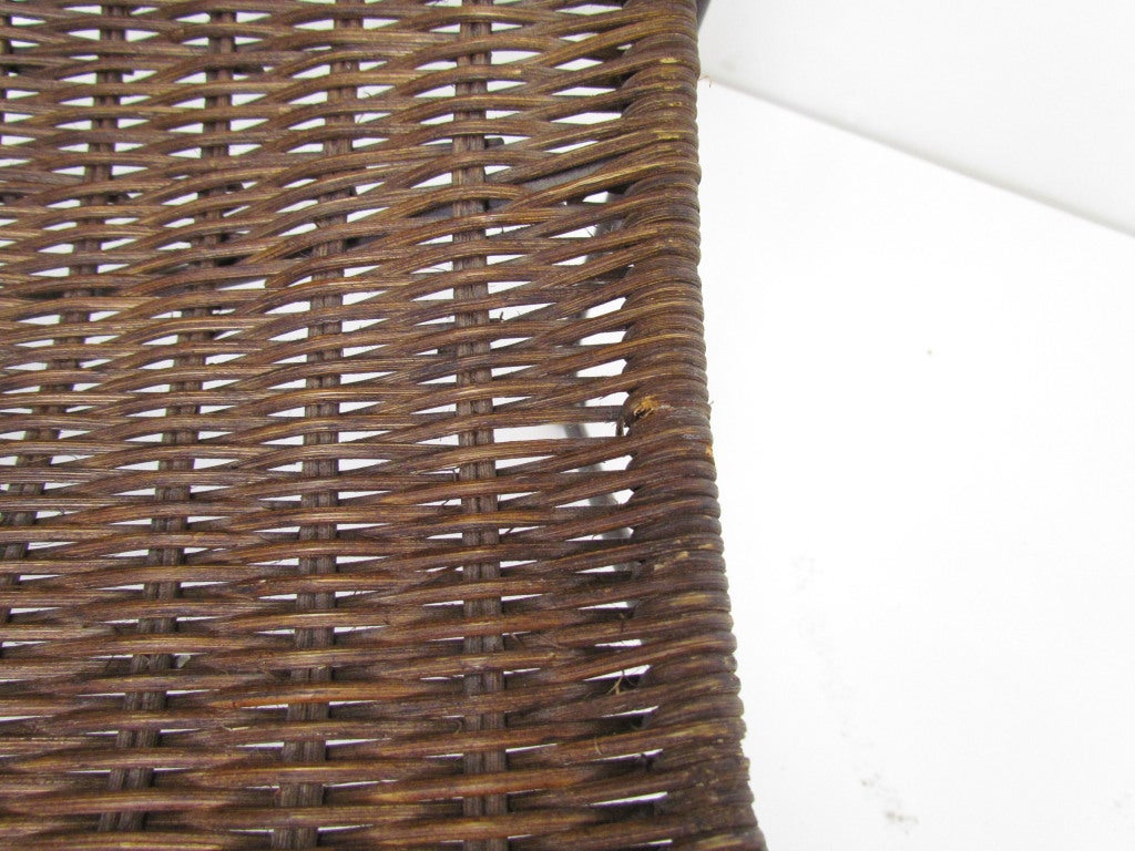 Pair of Wicker Lounge Chairs After Van Keppel and Green 2