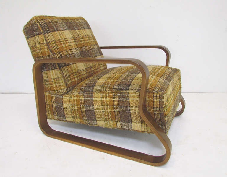 Model 44 Lounge Chair by Alvar Aalto, ca. 1930s