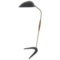 Rare Gerald Thurston Chair-Side Floor Lamp for Lightolier