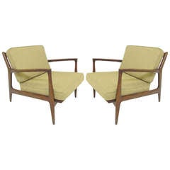 Pair of Danish Lounge Chairs by Ib Kofod-Larsen for Selig, ca. 1960s