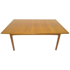 Teak Dining Table With Two Leaves By Folke Ohlsson, Sweden