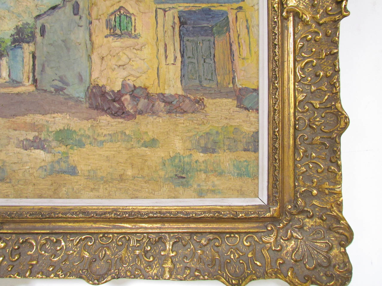 Mid-Century Impressionist Style Oil Painting by Argentinian Carlos Brondo In Good Condition In Peabody, MA