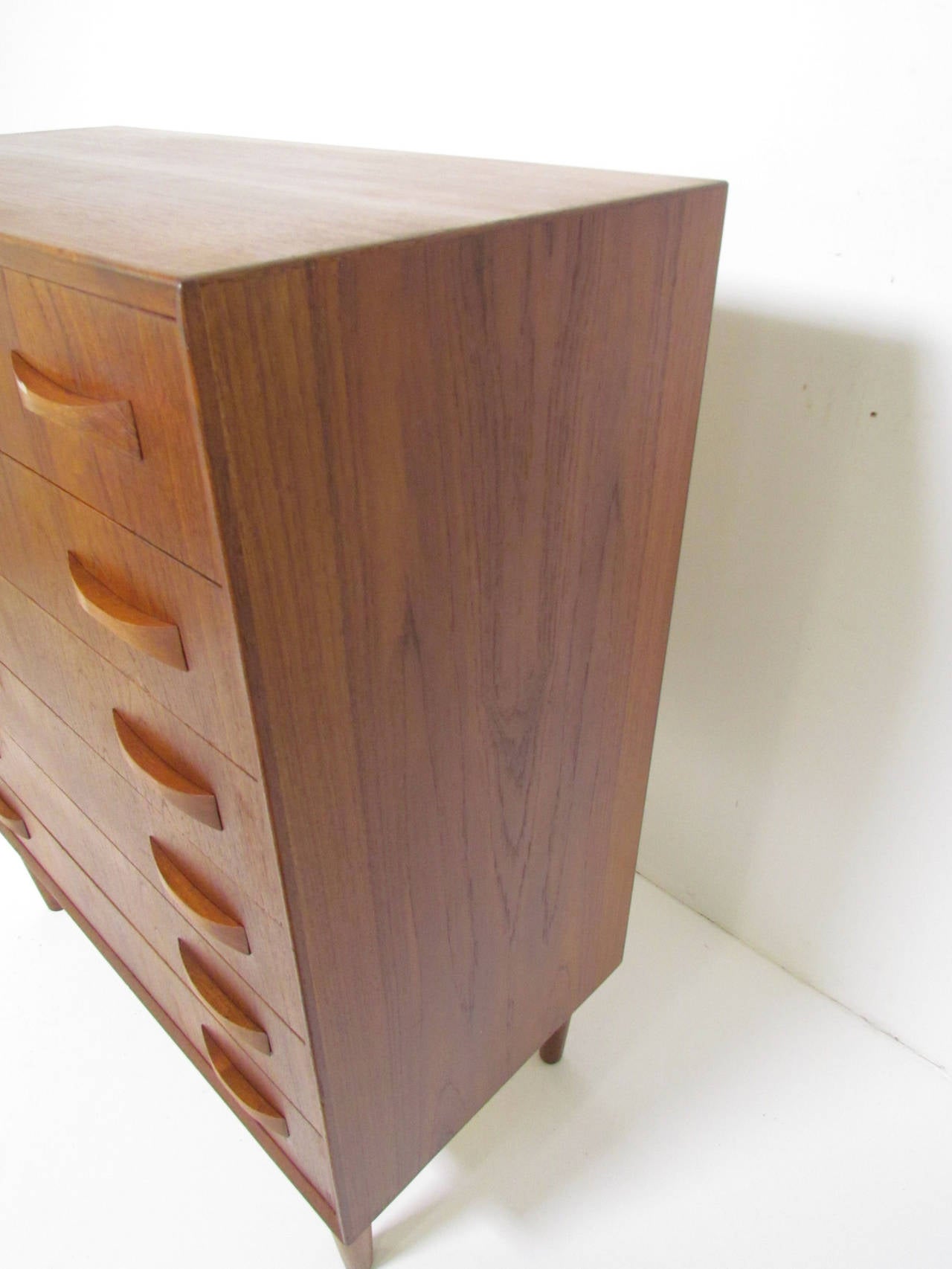 Danish Teak SixDrawer Dresser with Bowtie Pulls at 1stDibs bow tie