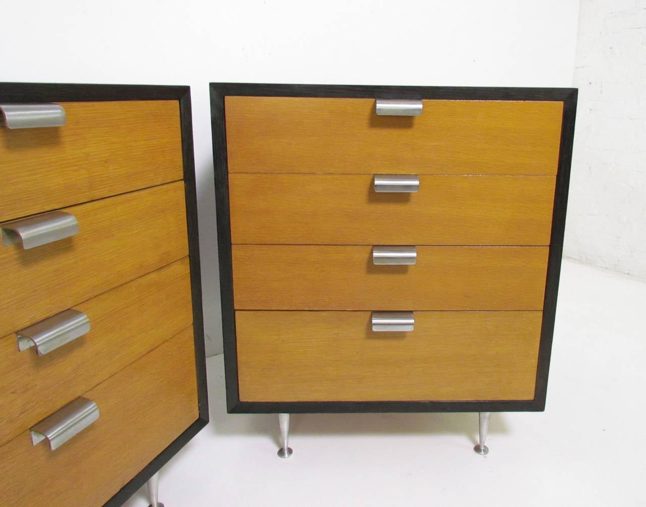 Mid-Century Modern Pair of George Nelson Nightstands or Chests for Herman Miller