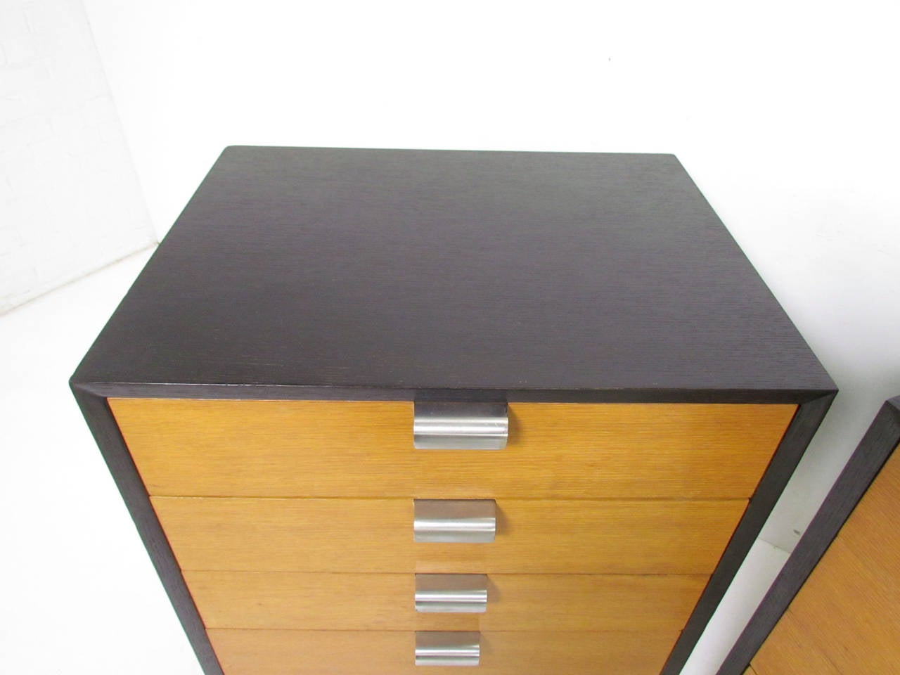 Aluminum Pair of George Nelson Nightstands or Chests for Herman Miller