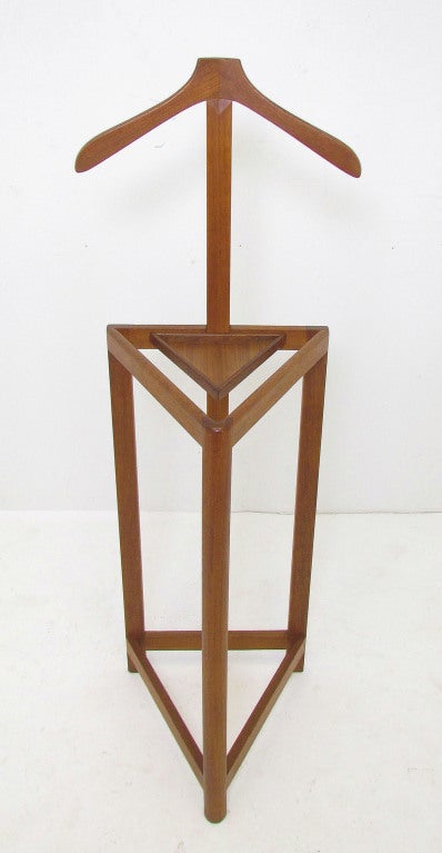 teak valet stand