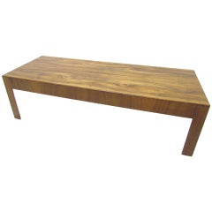 Mid-Century Modern Italian Olive Burl Wood Coffee Table