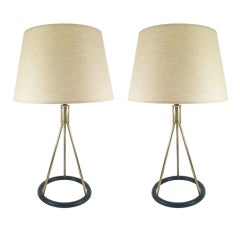 Pair of Gerald Thurston Table Lamps for Lightolier