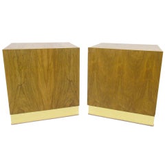 Pair of Night Stands in Rosewood by Milo Baughman