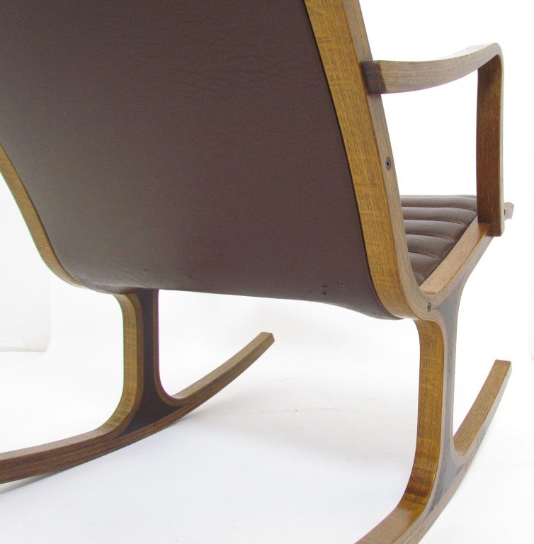 Sculptural Modernist Rocker,  Mitsumasa Sugasawa for Tendo Mokko 2