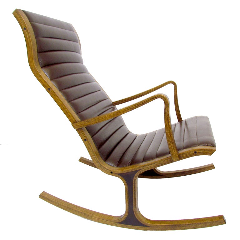 Sculptural Modernist Rocker,  Mitsumasa Sugasawa for Tendo Mokko