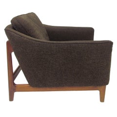 Teak Upholstered Lounge Chair by Folke Ohlsson for Dux Teak Upholstered Lounge Chair by Folke Ohlsson for Dux
