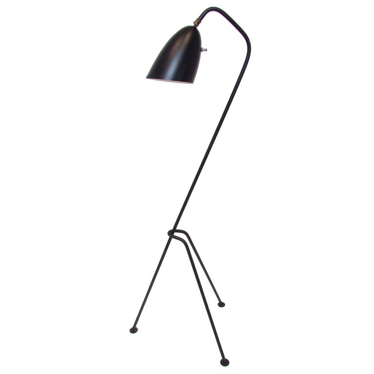 Mid-Century Grasshopper Style Floor Lamp