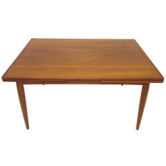 Danish Teak Extendable Dining Table ca. 1960s