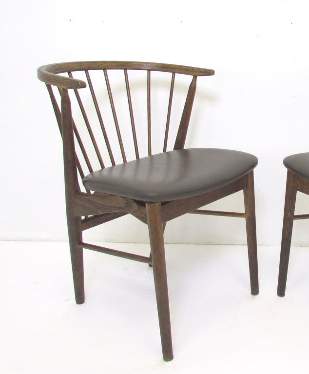 Set of Four Danish Dining Chairs by Helge Sibast, ca. 1950s