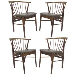 Set of Four Danish Dining Chairs by Helge Sibast, ca. 1950s