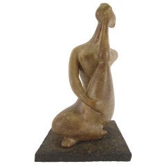 Modernist Figural Nude Sculpture Attributed to Dorothy Robbins
