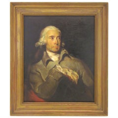 Classical Framed Portrait of English Artist Wm. Lock
