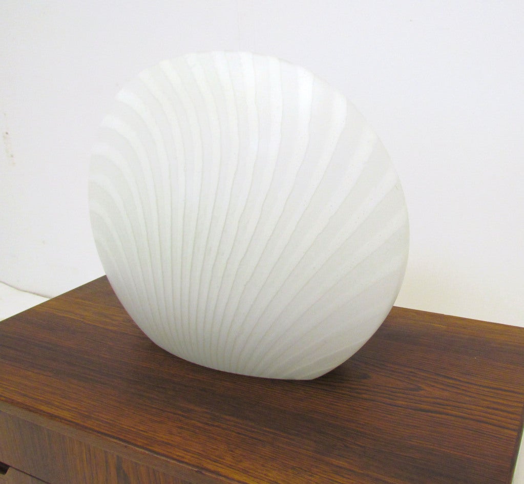 Murano Glass Sea Shell Accent Light