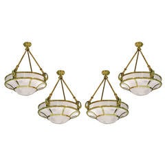 Set of Four Pendant Lights