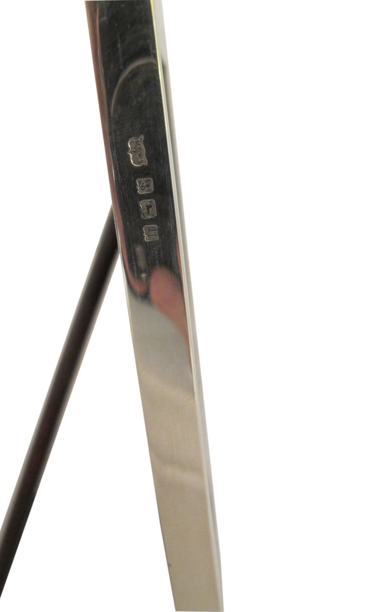 20th Century Sterling Silver Engine-Turned Frame