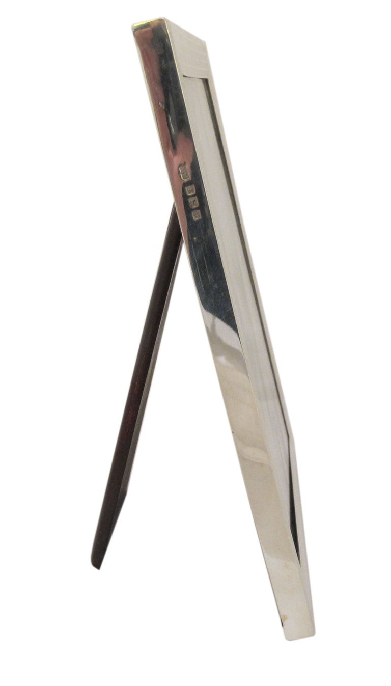 English Sterling Silver Engine-Turned Frame