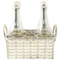 Victorian Silver-Plated "Champagne Bottle" Drink Set