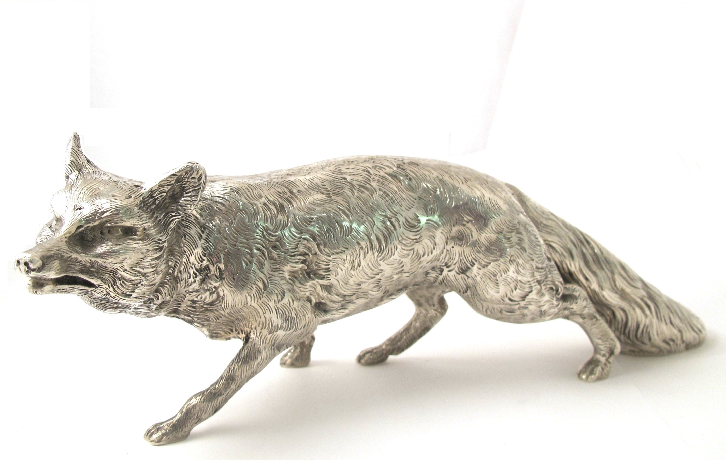 Silver Fox Sculpture