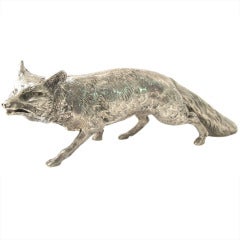 Silver Fox Sculpture