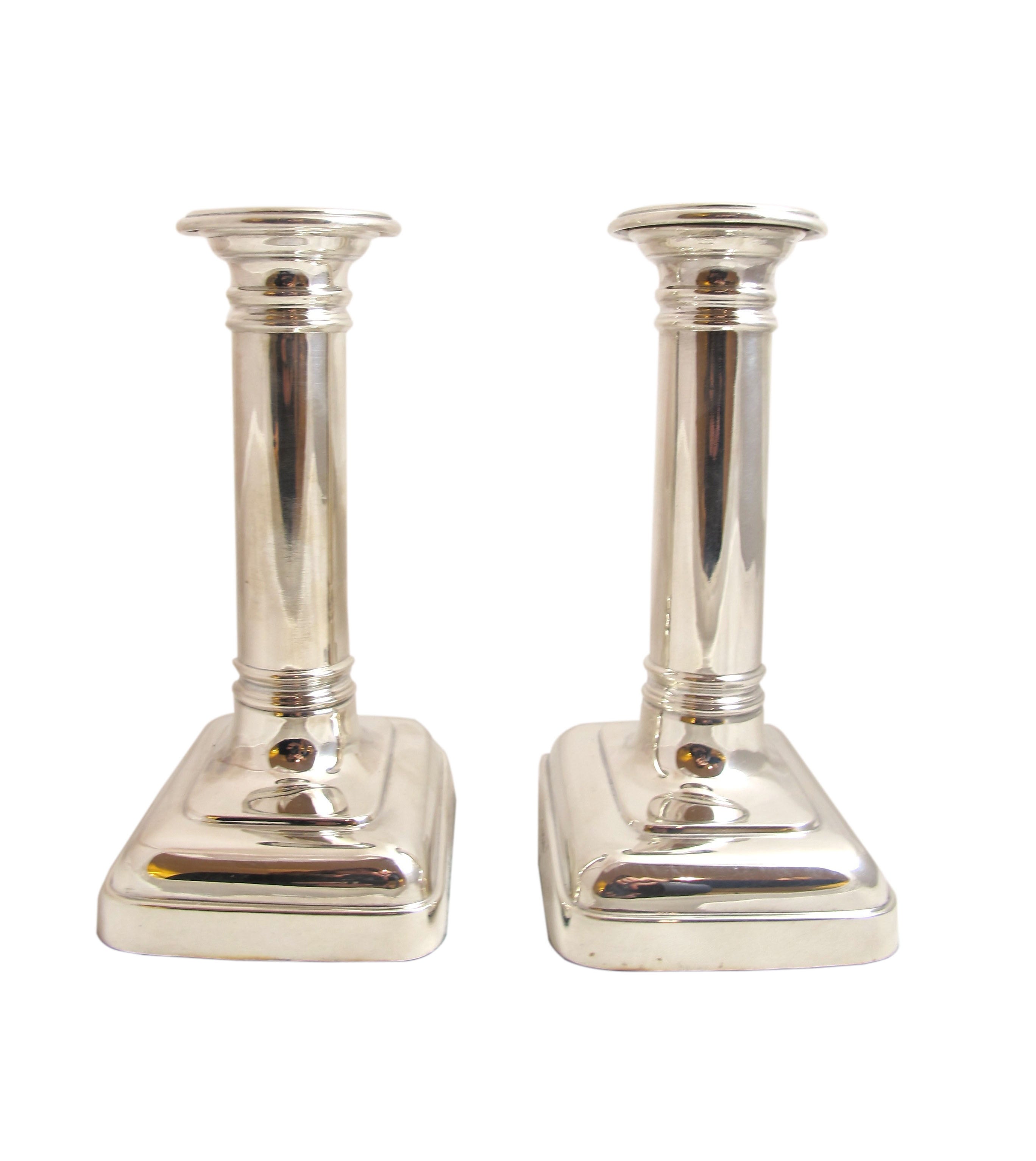 Pair of Sterling Silver Candlesticks