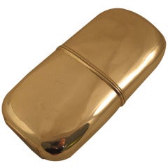 Antique Sterling Silver and Glass Flask