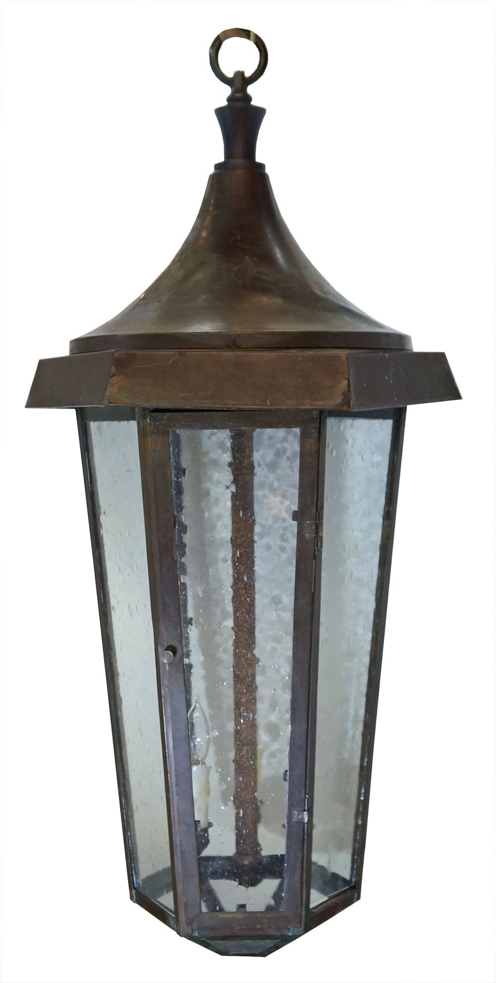 English Hanging Hexagonal Lantern