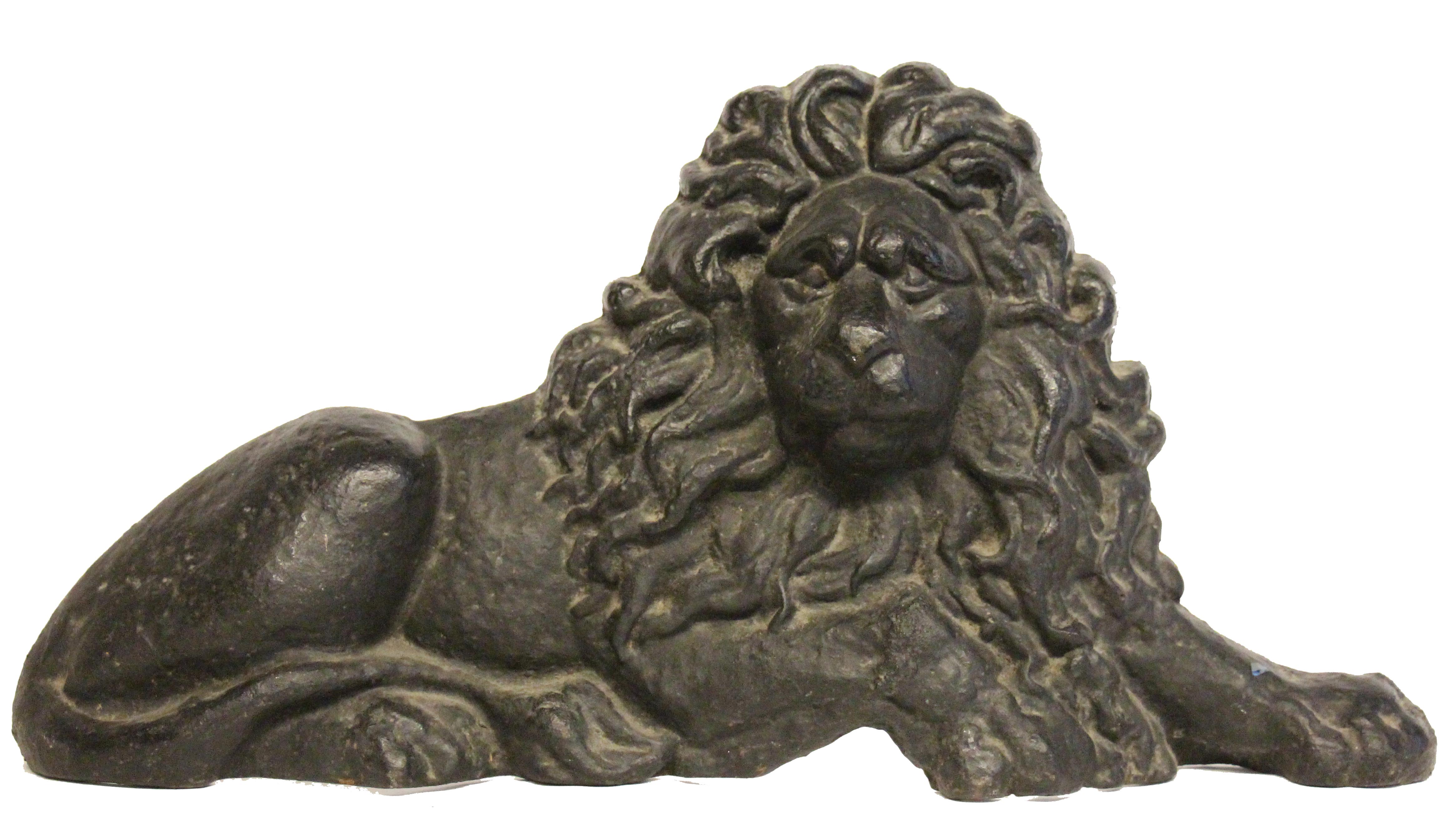 Cast Iron Recumbent Lion